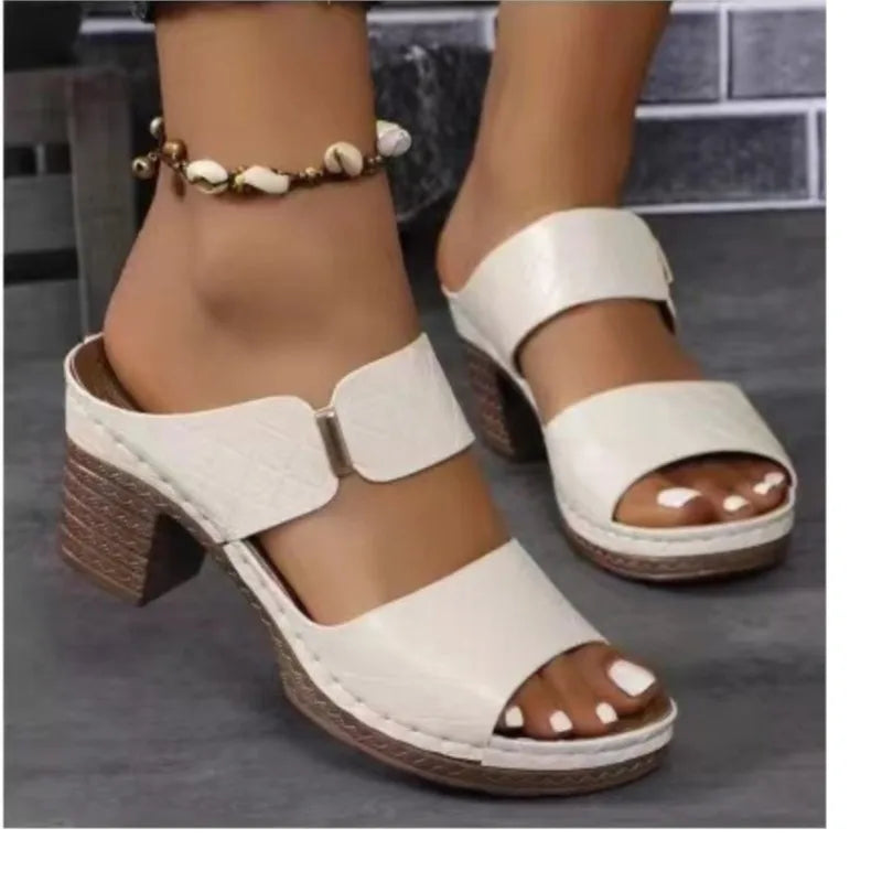 Sandales d'été Chaussures Femme Sandales élégantes Claquettes Femme Chaussures Femme Chaussures compensées Femme Chaussures Respirantes Chaussons Femme Femme