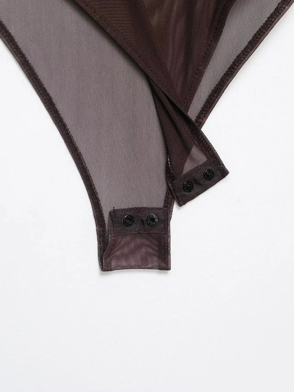 Body Sexy Trasparente in Rete per Donne, Body a Maniche Lunghe con Collo Tondo, Jumpsuit Aderente Femminile