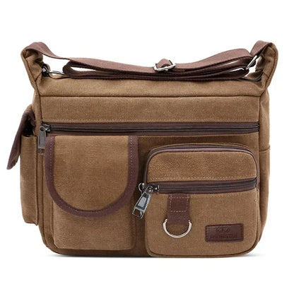 Borsa a Tracolla in Tela da Uomo, Borsa Casual da Viaggio, Borsa Messenger di Lusso, Borsa a Mano di Alta Qualità, Borsa da Petto alla Moda