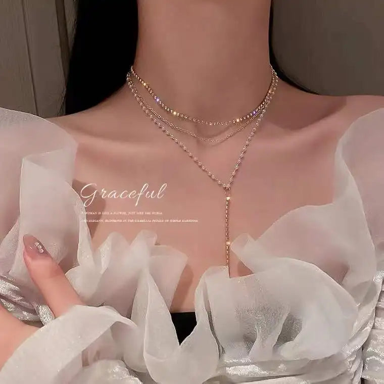 Collane con ciondolo a forma di cuore con ali d'angelo Colore argento 5A Cubic Zirconia Stile minimalista Catena clavicola Gioielli per donne e ragazze