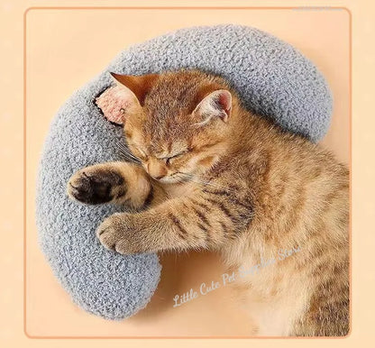 Pet Piccolo cuscino Moda Protezione per il collo Sonno profondo Cucciolo Gattino Cuscino a forma di U Cane Gatto Poggiatesta Cuscino per dormire Forniture per animali domestici