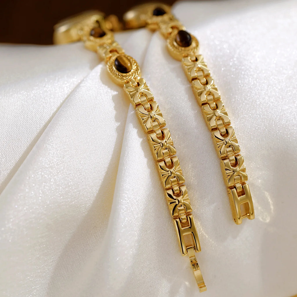 Orologio da donna elegante Bracciale in giada Orologio piccolo Orologi al quarzo moda Orologio da polso dorato di lusso Regali per le donne Marchio originale