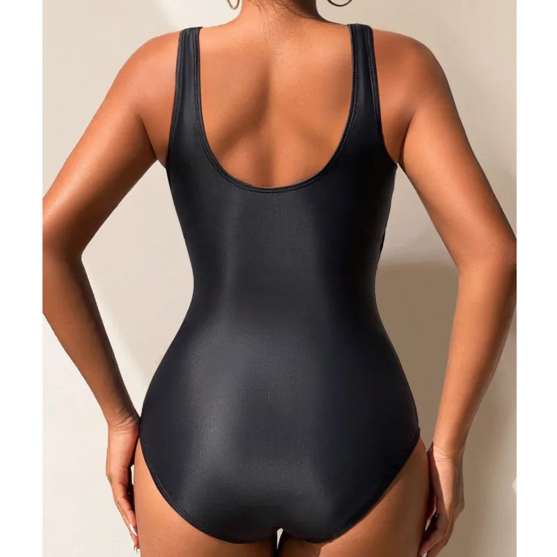 One Piece Large Swimsuits Closed Plus Size Swimwear Push Up Female Body Bathing Suits For Pool Beachwear Women's Swimming Suit