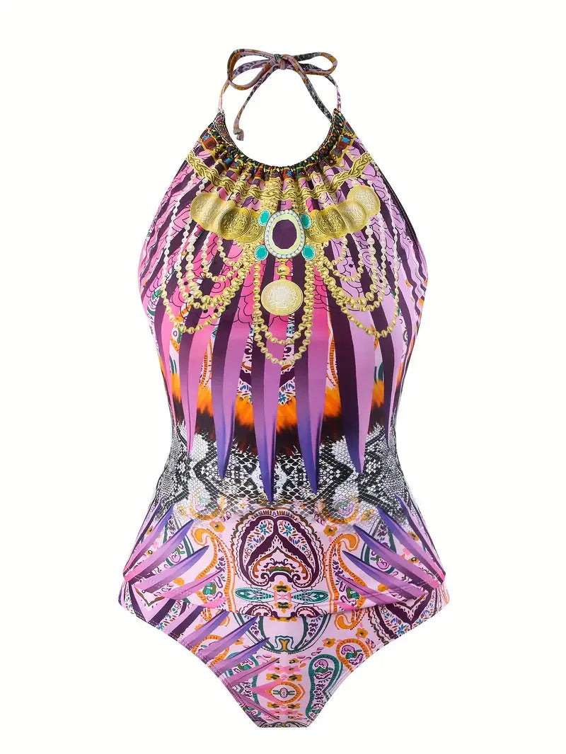 Hot Sale Of The Season Sexy Slimming One-Piece Bikini Swimsuit Women's Cross-Border Swimwear Sensual Strapless Polymer Fabric...