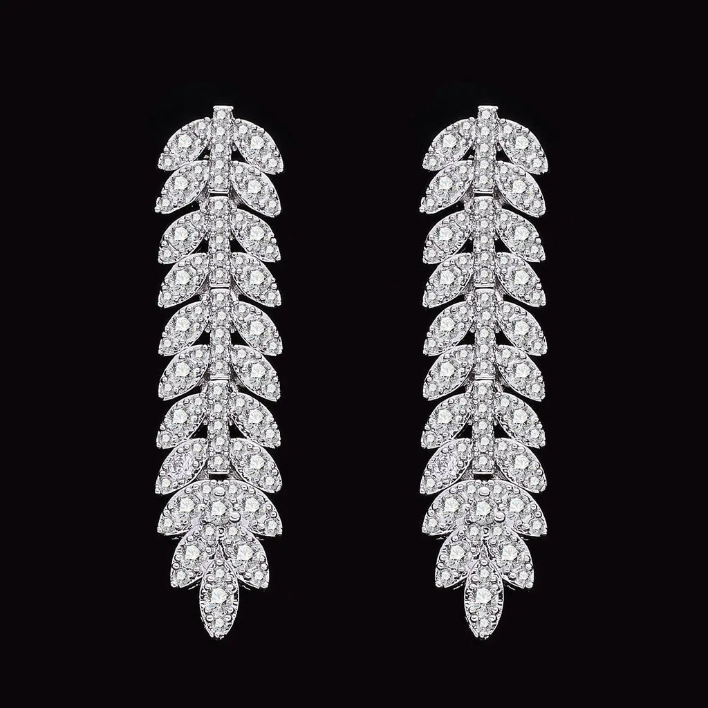 Zirconia Bridal Jewelry Set For Women Dubai Saudi Wedding Necklace Earring  Bracelet Ring Set Prom Evening Dress Party Jewelry