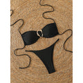 Sexy Bandeau Bikini Damen Badeanzug 2026 Zweiteilige Bademode Tanga Bikini Set Damen Badeanzug Push Up Strand Schwimmbekleidung