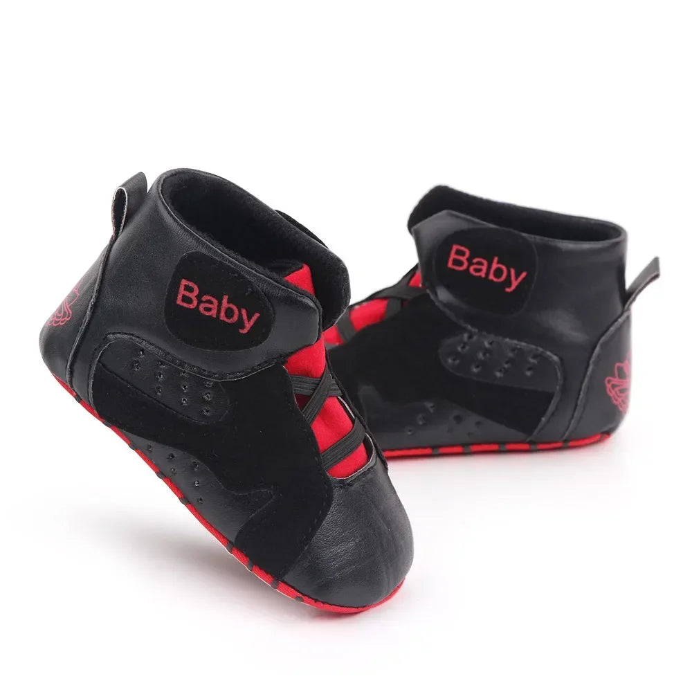 Meckior 2024 nuove neonate ragazze scarpe da ginnastica fondo morbido antiscivolo calcio per bambini scarpe sportive da basket primo camminatore scarpe da culla