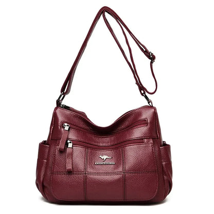 Borse di lusso in morbida pelle Borse da donna Designer 3 strati Borsa a tracolla con tracolla Sac Borsa da donna per lo shopping di grande capacità