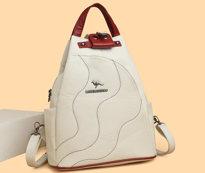 Zaini in pelle da donna Borsa da petto femminile con cerniera Zaino da viaggio Zaino da donna Mochilas Borse da scuola per ragazze adolescenti Sac A Dos