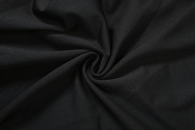kliou Shirring Senza Vita Donne Mini Abiti Classico Solido Collo Alto Manica Lunga Irregolare Aderente Banchetto Femminile Festa Abito