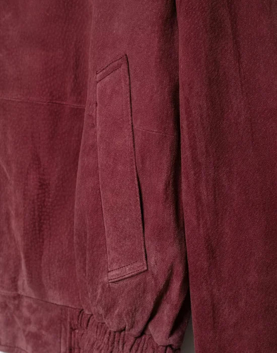 Giacca da pilota in pelle da donna con colletto alto, cerniera rossa, cappotto corto, abbigliamento casual alla moda, novità 2026, streetwear.