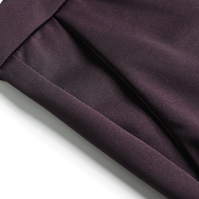 29-42 Pantaloni estivi da uomo Pantaloni casual elasticizzati dritti sottili senza traccia, senza tessuto da stiro, sensazione setosa e fresca