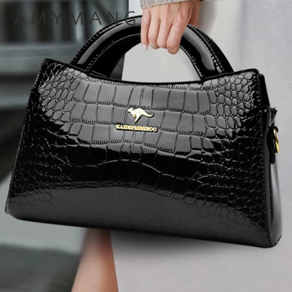 KAIDIFEINIROO Kangaroo Marca Alligator Pu Borsa a tracolla in pelle a tracolla Pochette Borse a mano per la madre Piccole borse da donna Nuovo