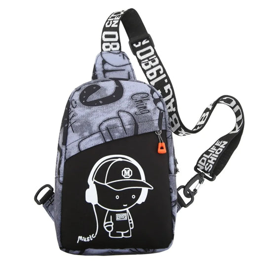 Borsa da petto luminosa alla moda Borsa a tracolla portatile leggera per pendolari per gita quotidiana Borse a tracolla dal design unico