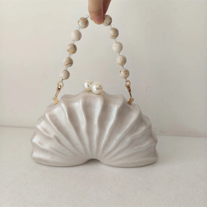 Borsa originale con perline in acrilico per metà stanza, pochette con pochette, borsa da sera per feste, da donna, da viaggio, da spiaggia, mini borse estive