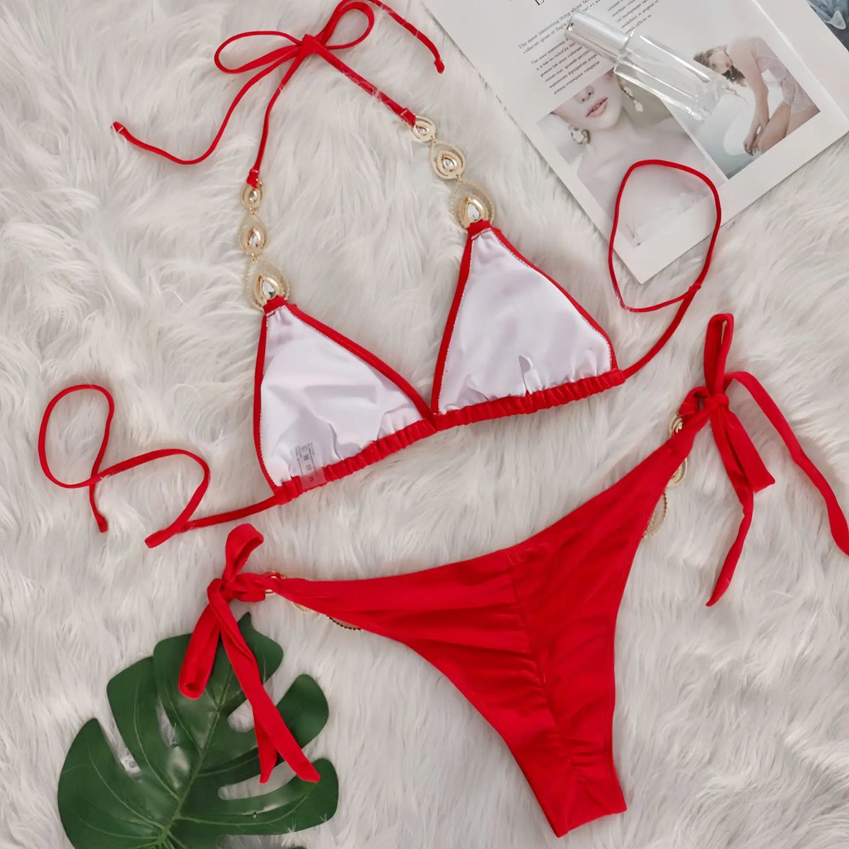 Nero Sexy Bikini 2026 Costume da bagno con strass Donna Costumi da bagno Donna Push Up Bikini Beach Swim Wear Costume da bagno Piscina Bagnante