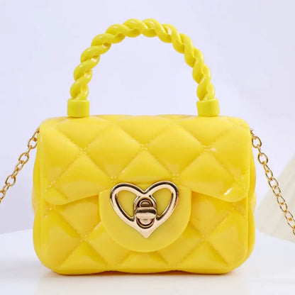 Moda bambini borse a tracolla in pelle PU borse a tracolla a cuore per ragazze bambini Mini portamonete borsa di gelatina borsa per bambini regali