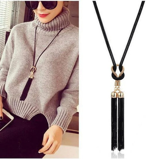 Collane da donna Pendenti Nappa Maglione Catena Moda Collana lunga Gioielli