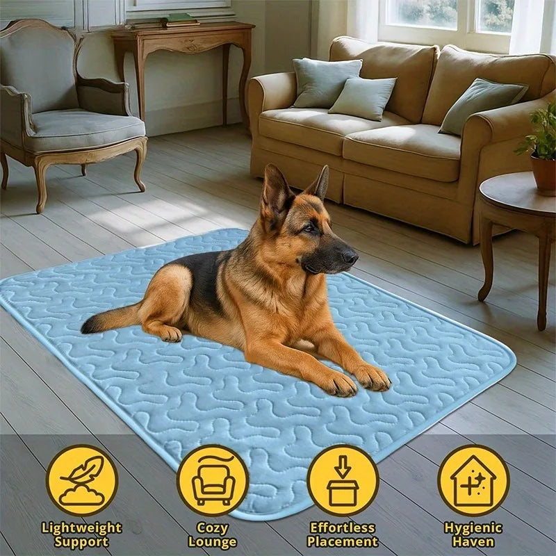 KEMORELA Tappetino rinfrescante per cani, estivo, leggero e facile da pulire, mantiene gli animali domestici freschi per tutta l'estate, forniture per cani di taglia media e grande