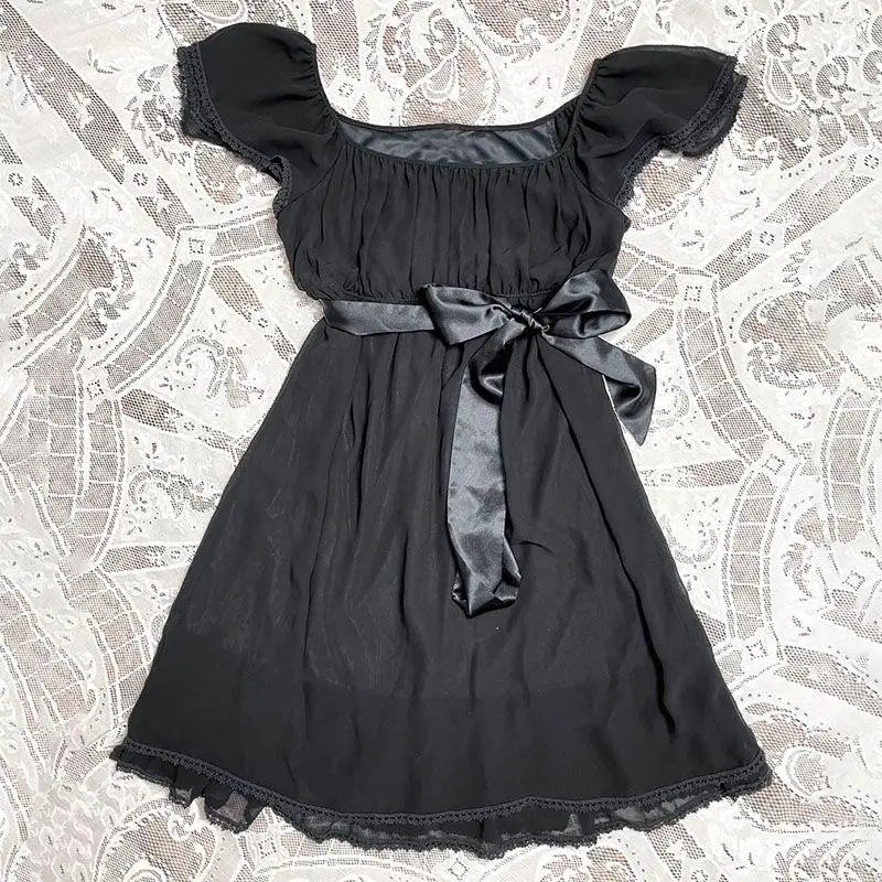 Y2k Harajuku Solido Bianco Vintage Senza Maniche Punk Gotico Abiti Estivi Slim 2000s Abito Corto In Pizzo Punk Sexy Vestito Delle Donne di Modo