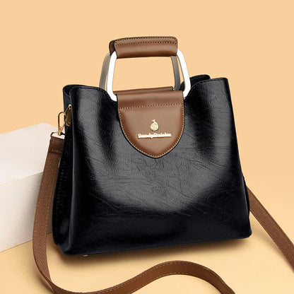 Borse di lusso in morbida pelle Borse da donna Designer 3 strati Borsa a tracolla con tracolla Sac Borsa da donna per lo shopping di grande capacità