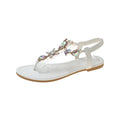 Sommerwohnungen Kristall-Zehen-Clip-Sandalen für Damen Luxusmarken-Trend-Hausschuhe Damen-Strandschuhe Gelegenheitsspiele Mujeres Zapatos 2023