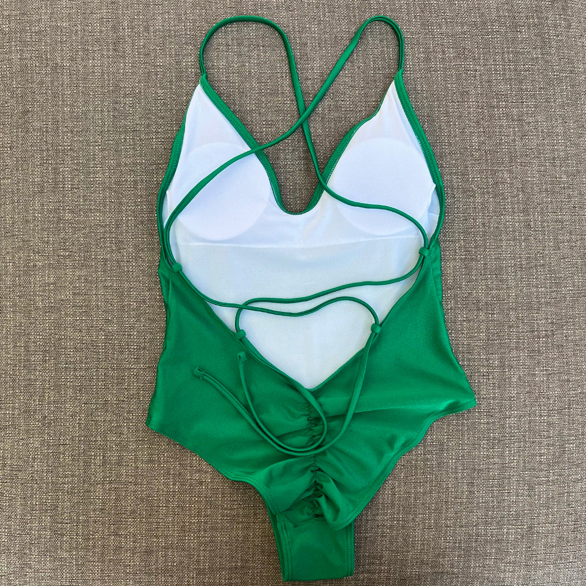 Sexy Padded One Piece Swimsuit Women Swimwear Solid Bathing Suit Monokini Swimming Suit Summer Beachwear maillot de bain femme