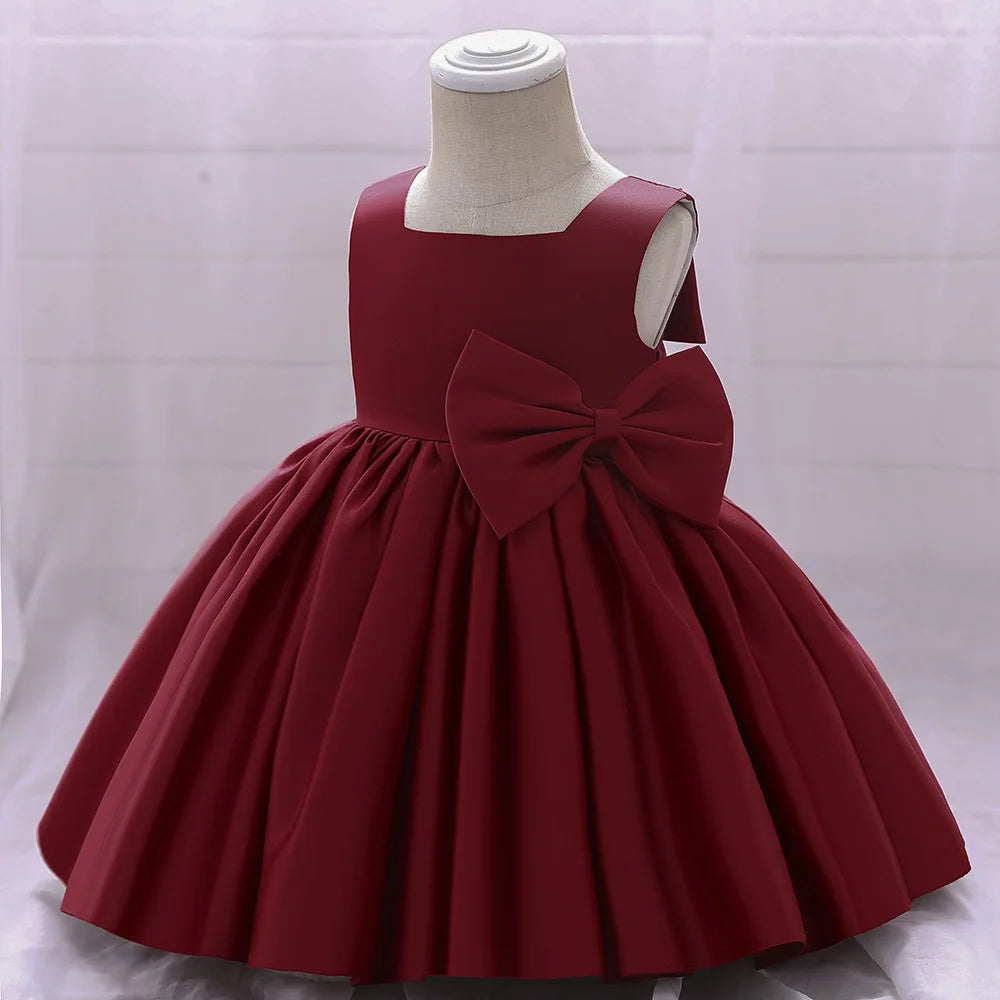 Fiore neonate matrimonio compleanno Bownot abiti abbigliamento bambino bambini principessa abito da ballo abito Costume abiti per 1-10 anni