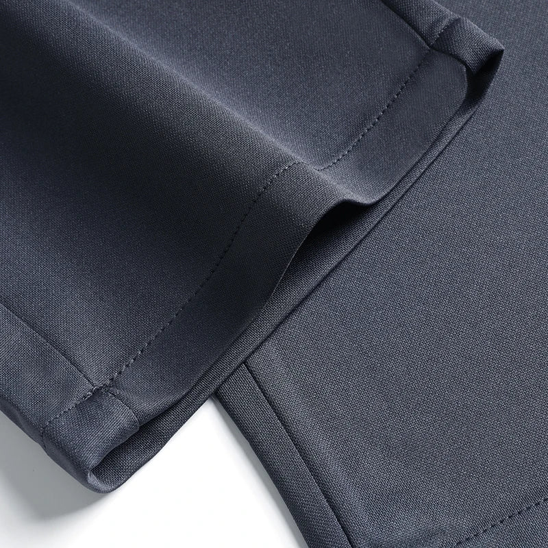 29-42 Pantaloni estivi da uomo Pantaloni casual elasticizzati dritti sottili senza traccia, senza tessuto da stiro, sensazione setosa e fresca