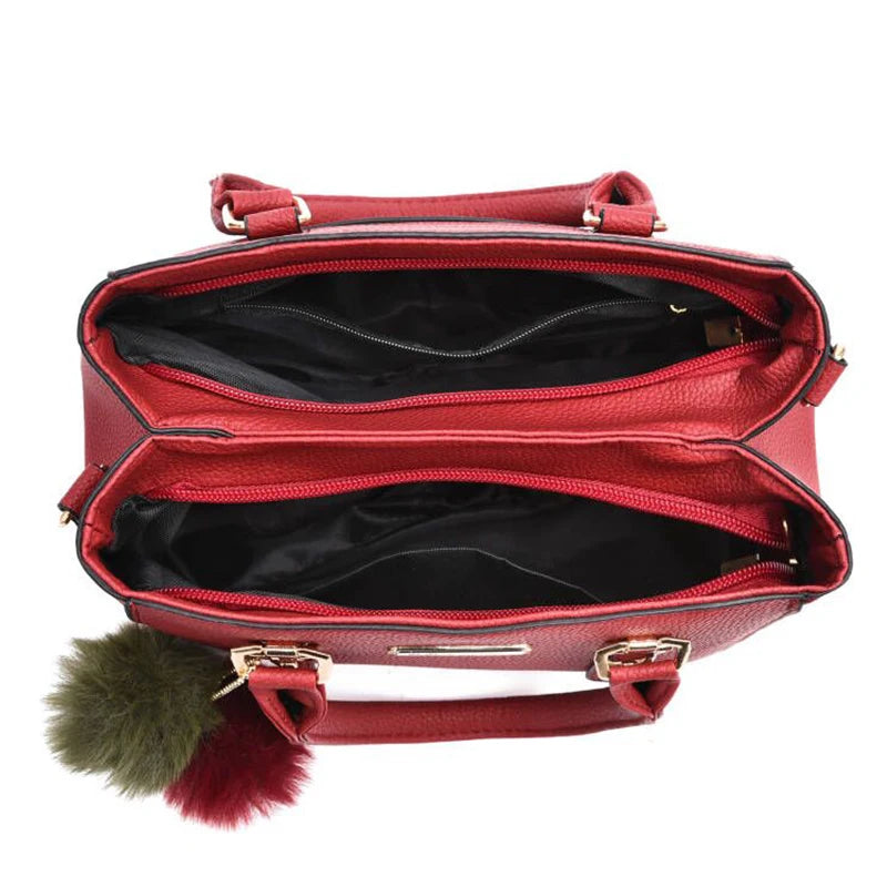 Yogodlns borsa da donna con ciondolo con perline borsa a tracolla in rilievo da donna borsa a tracolla da donna borse con palle di pelo borsa di alta qualità