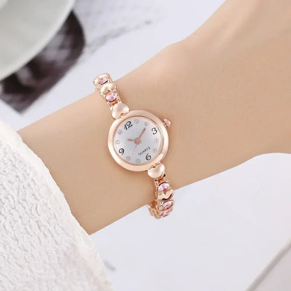 Orologio da Polso Donna in Acciaio Inossidabile, Design Semplice e Alla Moda, Movimento al Quarzo, Lussuoso e Conveniente