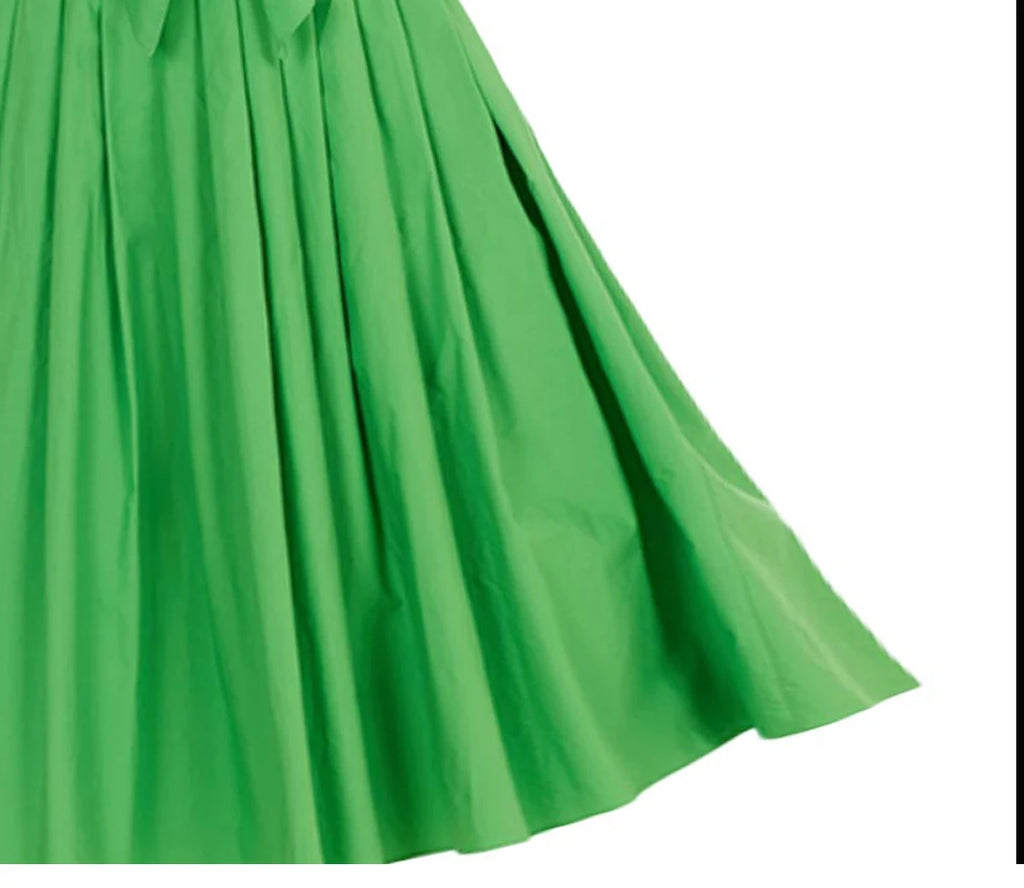 CHCH 2024 Estate Nuovo Casual Pendolarismo Elegante Risvolto Abito da Donna Moda Tinta Unita Increspato Bottoni con Scollo a V Abiti Camicia