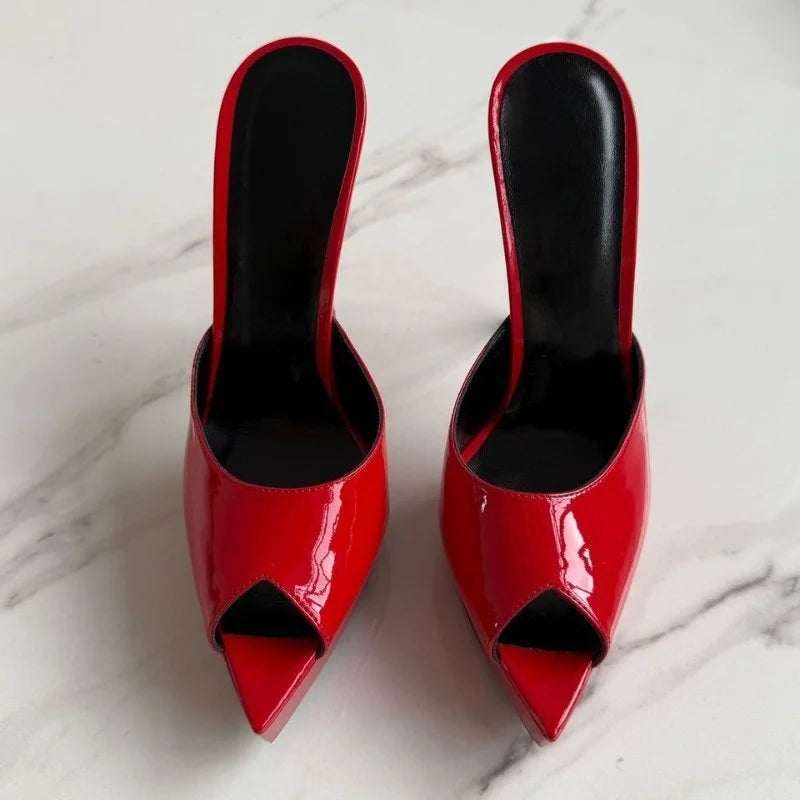 Sandali Estivi da Donna 2026 con Punta Aperta e Tacco a Spillo, Eleganti Scarpe da Ballo e da Cerimonia
