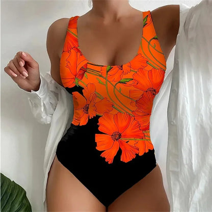 One Piece Large Swimsuits Closed Plus Size Swimwear Push Up Female Body Bathing Suits For Pool Beachwear Women's Swimming Suit