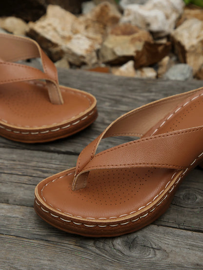Sandales d'été pour femmes de haute qualité, nouvelle mode, couleur unie, bout ouvert, talons hauts, décontractées, tongs de plage, Zapatos Mujer
