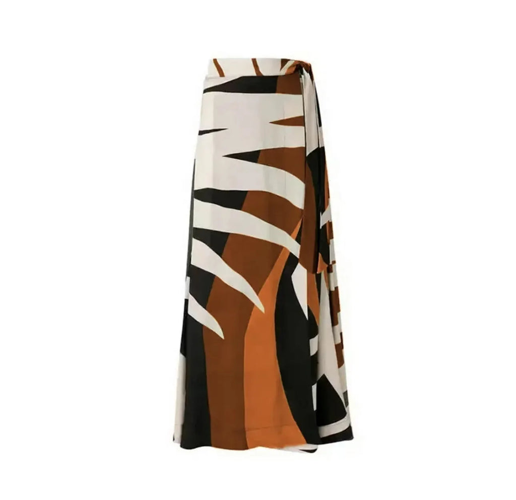 Printed One-Piece Bikini Set Women's Beachwear Tummy Covering Slimming Southeast Asian Sun Protection Style