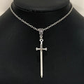 Nuova collana di spada, collana con pugnale, ciondolo spada, pagano, gotico, stregoneria, incantesimi, stregoneria, streghe, gioielli medievali.