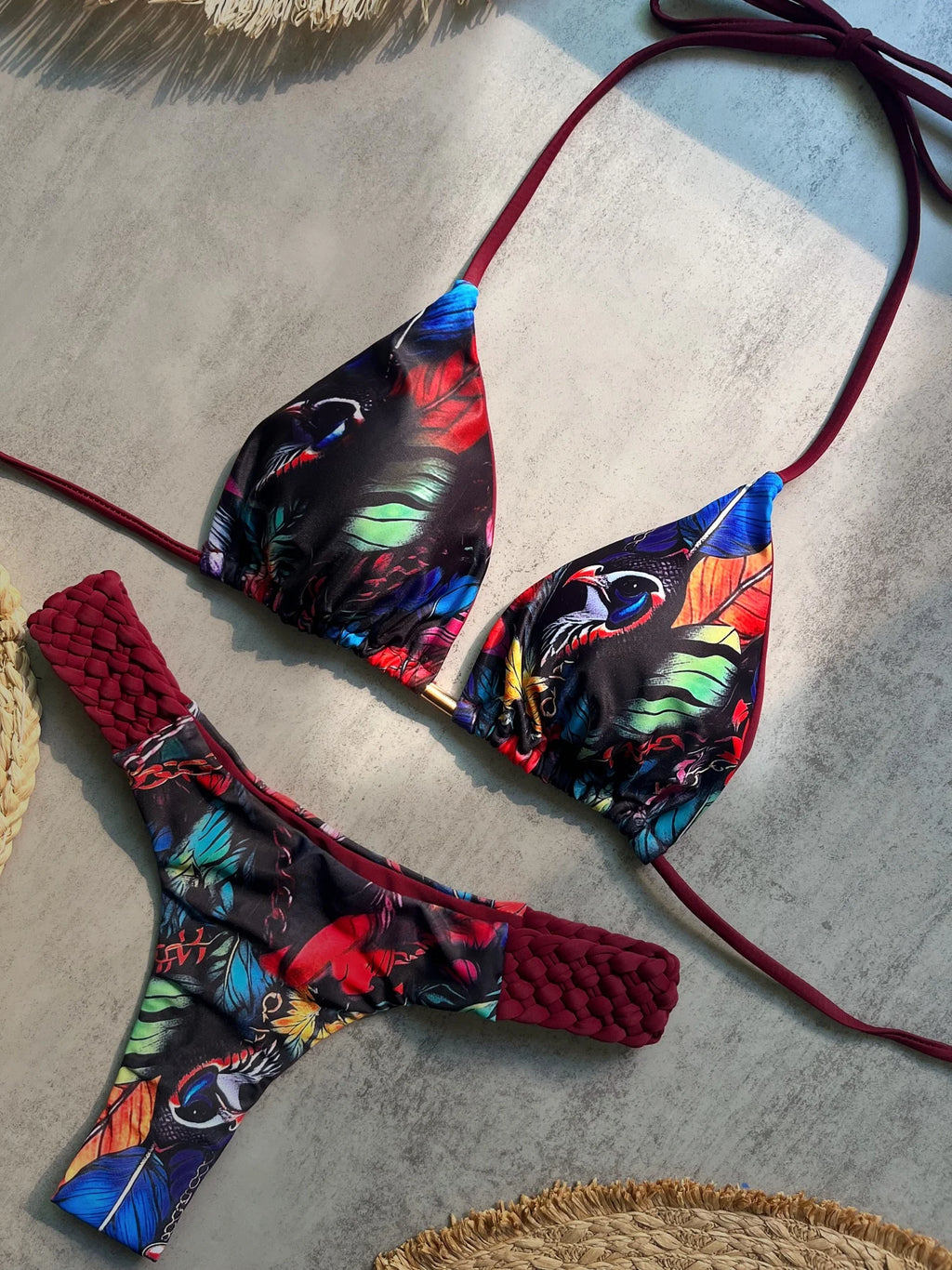 Micro Bikinis 2026 Sexy Damen Badeanzug Push Up Bademode Print Bikini Set Biquini Badeanzug Schwimm-String Strandbekleidung Weiblich
