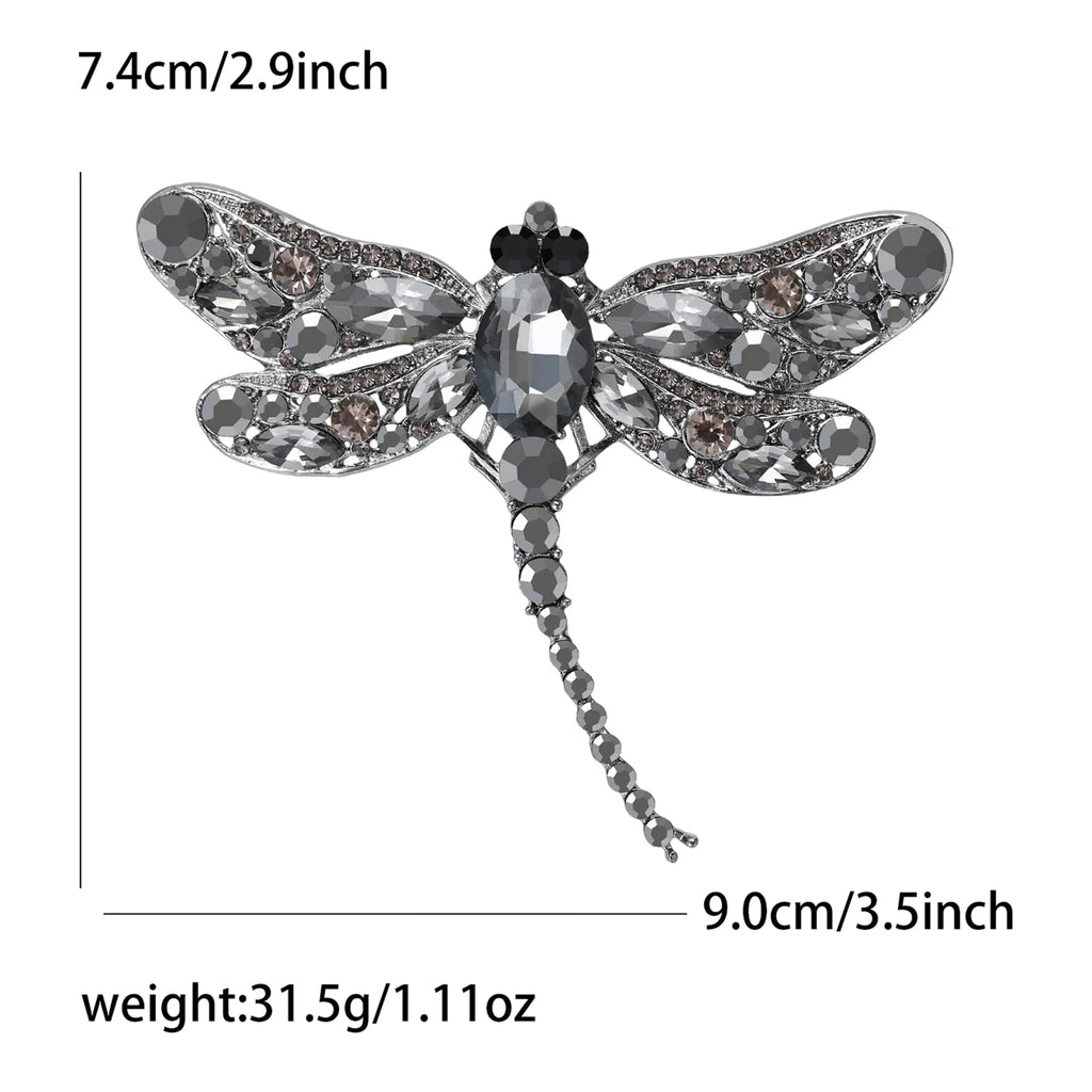 Spille a Forma di Libellula con Strass alla Moda per Donne e Unisex, Distintivi a Forma di Insetti, Accessori per Ufficio, Feste, Zaini, Regali, Gioielli
