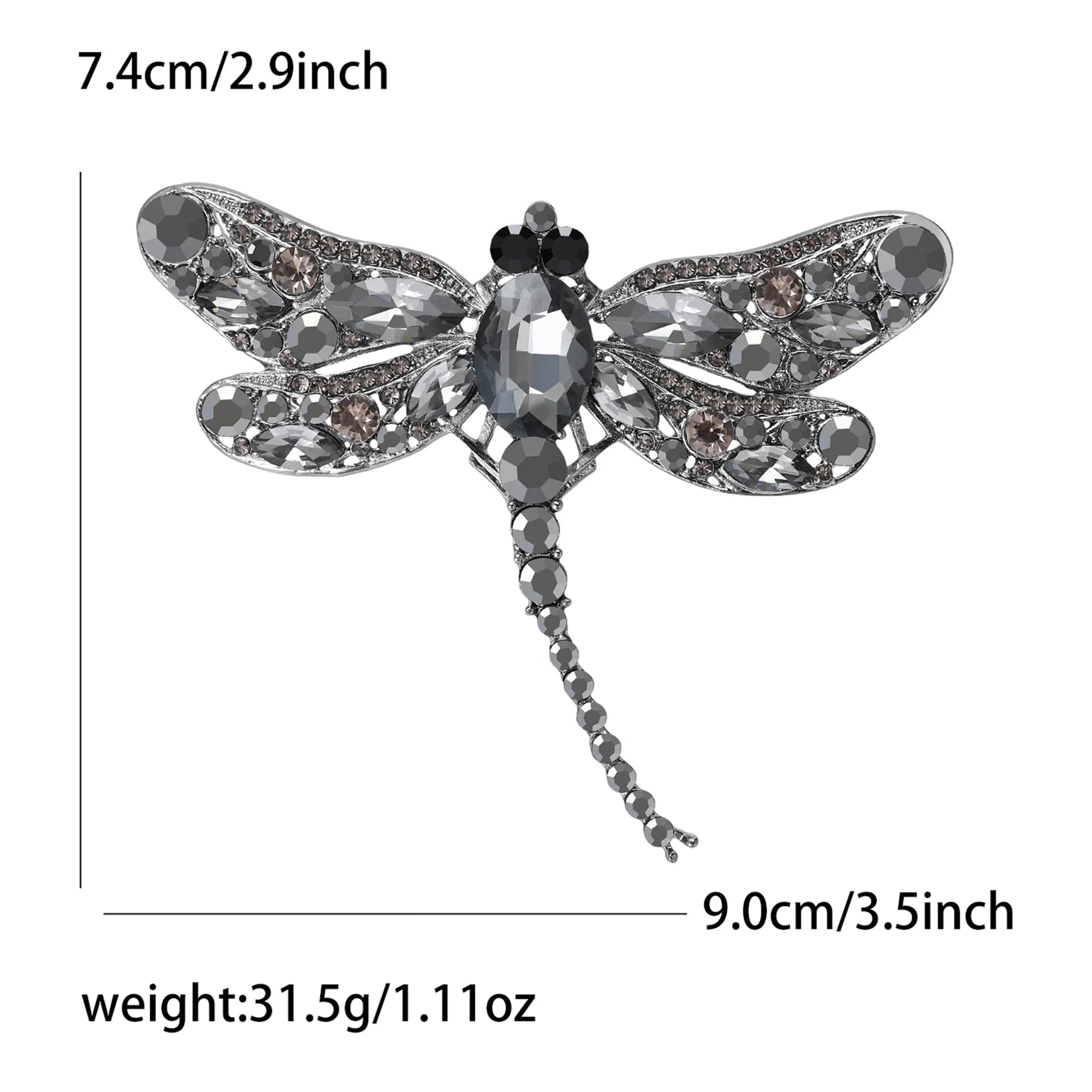 Spille a Forma di Libellula con Strass alla Moda per Donne e Unisex, Distintivi a Forma di Insetti, Accessori per Ufficio, Feste, Zaini, Regali, Gioielli