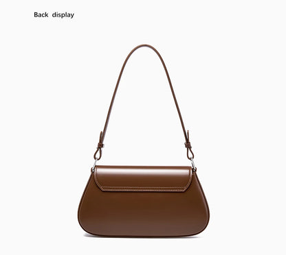Borse di lusso Zency per donna, in vera pelle, stile francese, borsa a tracolla estiva da donna, borsa a spalla, borsa a tracolla sottobraccio.