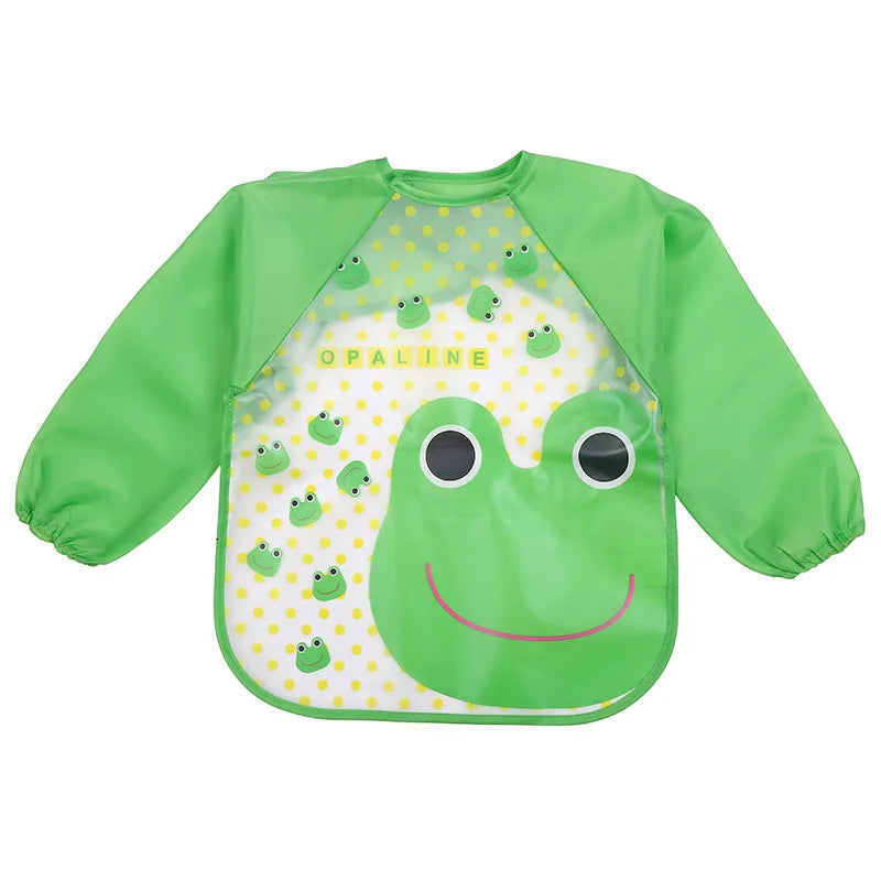 0-4 anni bavaglini per bambini impermeabili abbigliamento per bambini abbigliamento per bambini maniche lunghe grembiule bavaglino grembiule bavaglino Bandana abbigliamento