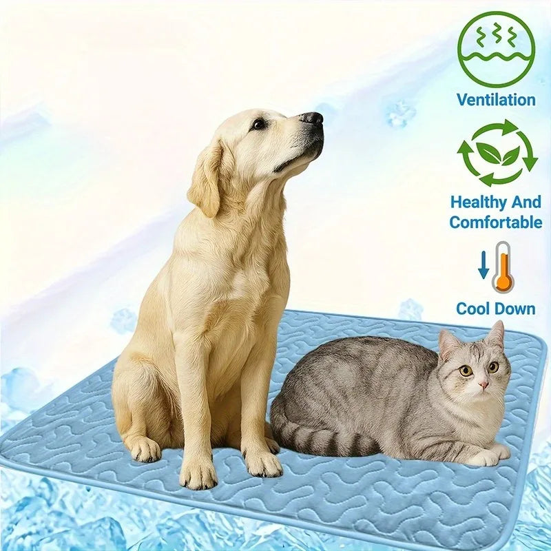 KEMORELA Tappetino rinfrescante per cani, estivo, leggero e facile da pulire, mantiene gli animali domestici freschi per tutta l'estate, forniture per cani di taglia media e grande
