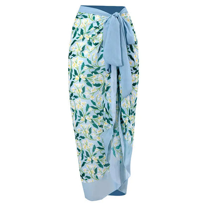 Nuovo Abito da Spiaggia Sexy con Stampa Retrò 2026, Copricostume Lungo, Gonna per Feste, Costume da Bagno, Abbigliamento da Spiaggia