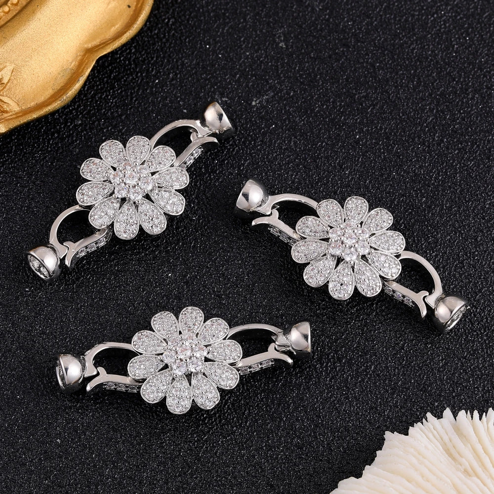 Juya 18K Placcato Oro Elementi di Fissaggio Decorativi Connettore Serrature Perle Catenacci Accessori Per Il Cucito FAI DA TE Perline Creazione di Gioielli
