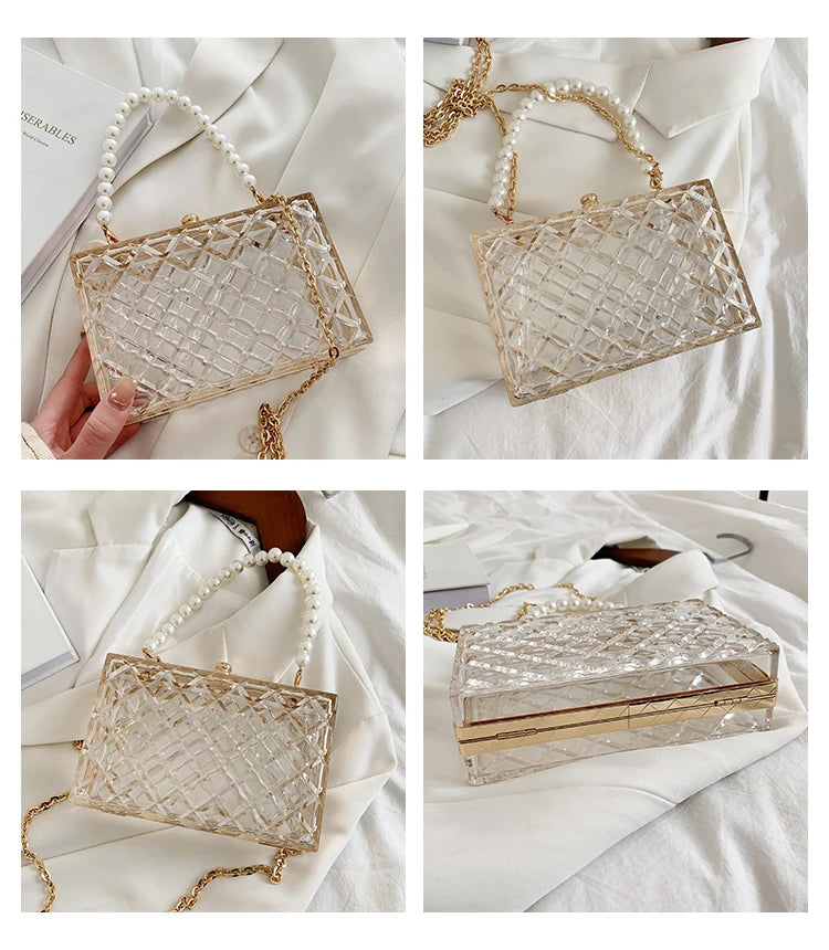 Borsa rossa con bocca in metallo moda per donna borse a tracolla in oro di alta qualità Designer borsa a tracolla scavata borsa da pranzo carina