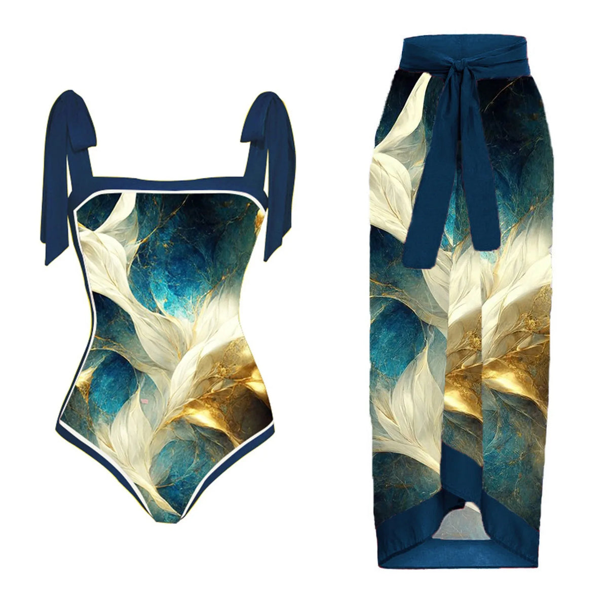 Push Up One Piece Swimsuit With Cover Up Sexy Swimwear Women 2025 Printed Swim Suits Female Bikinis Sliming Bodysuit Beachwear