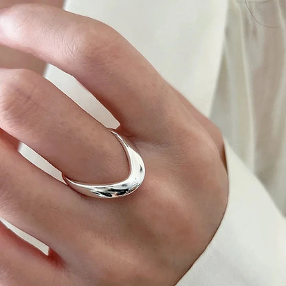 Anelli in Argento Sterling 925, Nuovi Gioielli da Festa, Charm Vintage, Design Geometrico a Doppio Strato, Accessori Regalo, Dropshipping