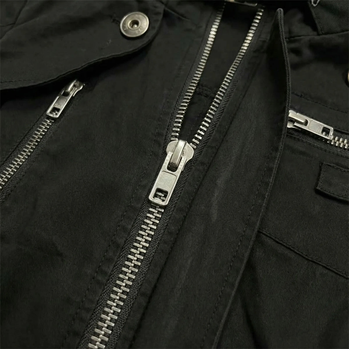 Giacca da donna casual nera con cappuccio Zip Upeatshirt Colletto in maglia a costine Manica lunga Autunno Inverno Streetwear Capispalla stile Y2K