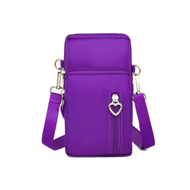 Borse a tracolla per donna Borsa piccola casual multifunzione in nylon impermeabile Custodia per cellulare Borsa a tracolla Borsa sportiva